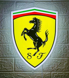 2020 Ferrari Scuderia Shield illuminated sign