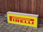 1980s Pirelli official dealer vintage illuminated double side sign