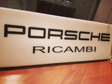 1980s Porsche "Ricambi" dealership illuminated sign