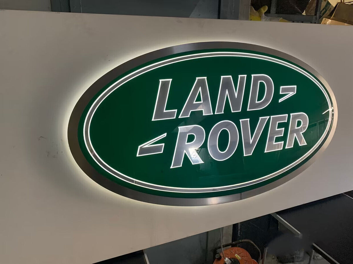 2000s Land Rover Very Large official dealership illuminated sign – The ...