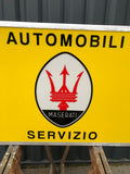 1980s Maserati vintage dealership “Maserati Automobili servizio” illuminated sign