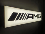 2010s Mercedes-Benz AMG illuminated sign