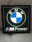 2000s BMW M Power dealership illuminated sign