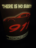 2000s Porsche dealership illuminated sign "Porsche 911, there is no substitute"