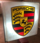 1990s Porsche official dealership illuminated sign