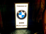 1980s BMW Power dealership illuminated sign