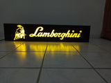 2000s Lamborghini dealership illuminated 3D sign