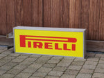 1980s Pirelli official dealer vintage illuminated double side sign