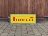 1980s Pirelli official dealer vintage illuminated double side sign