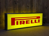 1980s Pirelli official dealer vintage illuminated double side sign