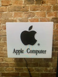 1990s Apple official dealer illuminated cube sign