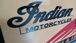 1990s Indian Motorcycle dealership illuminated dual side sign