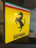 2000s Ferrari dealer illuminated double side sign