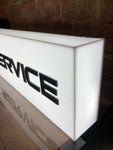 2000s Apple official dealer illuminated service sign