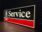 1980s Rolls Royce / Bentley dealership service illuminated sign