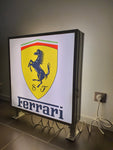 2010s Ferrari dealership double side illuminated neon sign