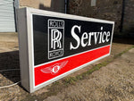 1980s Rolls Royce / Bentley dealership service illuminated sign