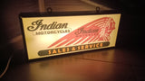 1990s Indian Motorcycle dealership illuminated dual side sign