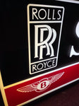 1980s Rolls Royce / Bentley dealership service illuminated sign