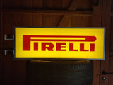 1980s Pirelli official dealer vintage illuminated double side sign