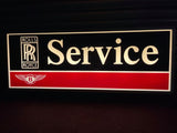 1980s Rolls Royce / Bentley dealership service illuminated sign