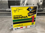 2001 Ayrton Senna official Paddocks F1 double side illuminated neon sign