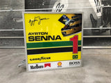 2001 Ayrton Senna official Paddocks F1 double side illuminated neon sign