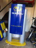 2000s Subaru official dealer double illuminated sign