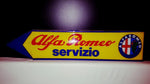 1980s Alfa Romeo official dealer "Servizio" sign