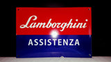 2000s Lamborghini enamel metal dealer sign