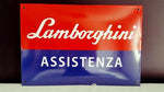 2000s Lamborghini enamel metal dealer sign