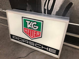 1990s Porsche / Tag Heuer official dealership illuminated sign