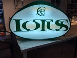 1986 Lotus official dealership illuminated sign