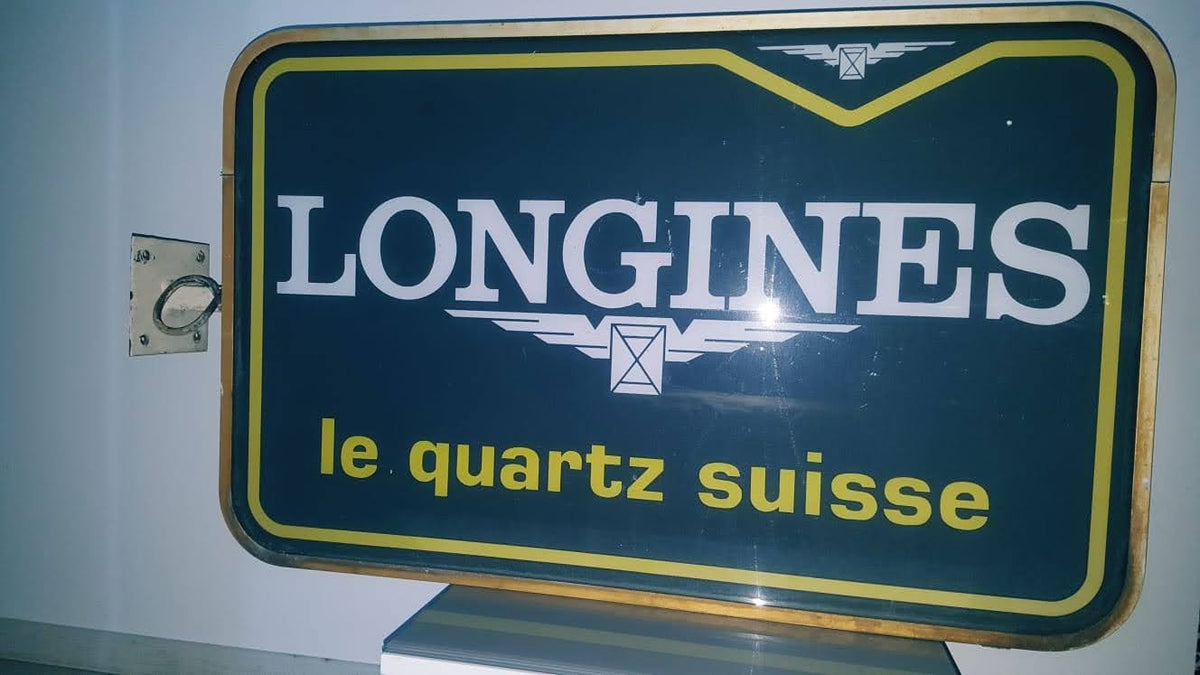 Longines Sign 1980s Longines official dealer double side illuminated sign – The Sign ...