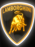 2000's Lamborghini official dealer illuminated double Tower side sign