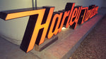 2000s Harley Davidson official dealership illuminated sign