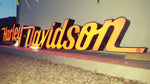 2000s Harley Davidson official dealership illuminated sign