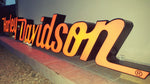 2000s Harley Davidson official dealership illuminated sign