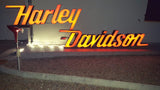 2000s Harley Davidson official dealership illuminated sign