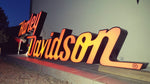 2000s Harley Davidson official dealership illuminated sign