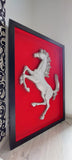 Original Ferrari factory Prancing horse framed