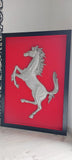 Original Ferrari factory Prancing horse framed