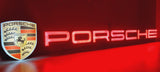 2000s Porsche official dealership LARGE illuminated sign with Porsche shield