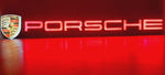 2000s Porsche official dealership LARGE illuminated sign with Porsche shield