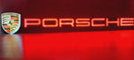 2000s Porsche official dealership LARGE illuminated sign with Porsche shield