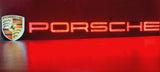 2000s Porsche official dealership LARGE illuminated sign with Porsche shield