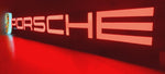 2000s Porsche official dealership LARGE illuminated sign with Porsche shield