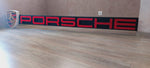 2000s Porsche official dealership LARGE illuminated sign with Porsche shield