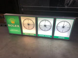 1990s Rolex World Clock official dealer illuminated sign