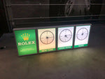 1990s Rolex World Clock official dealer illuminated sign